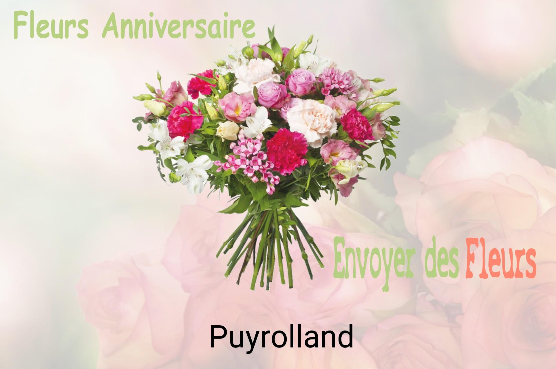 Bouquet de fleurs d’anniversaire livré à Puyrolland
